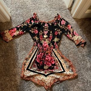 Multi colored romper
